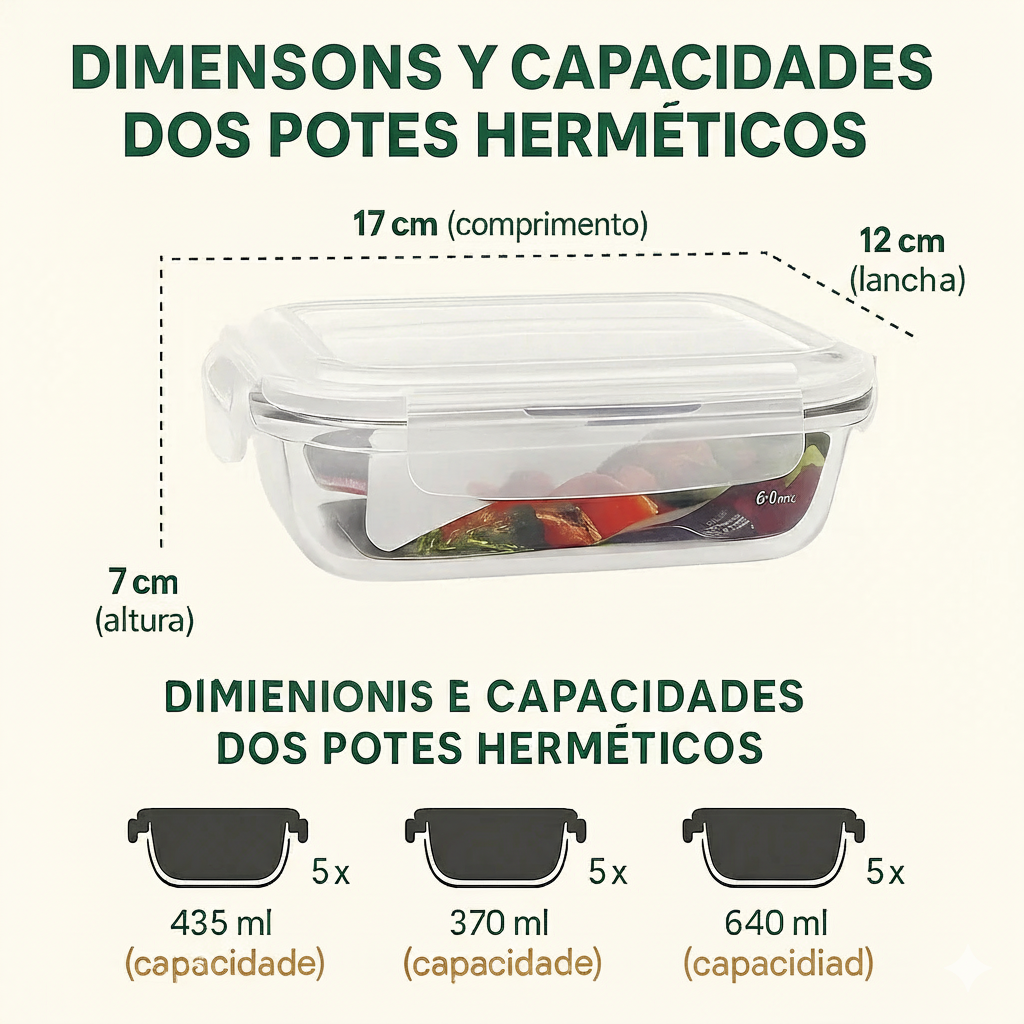 ¡Sólo Por Hoy | Kit 15 Frascos Herméticos de Vidrio + 10 Vasos de Vidrio Aruba de Regalo